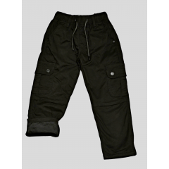 Чёрные,Утеплённые на флисе, Котоновые  брюки для мальчиков.Размеры 4-12.Фирма S&D